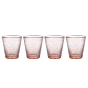 WATER COLOUR Trinkglas 4er-Set - Klarglas - Rosa