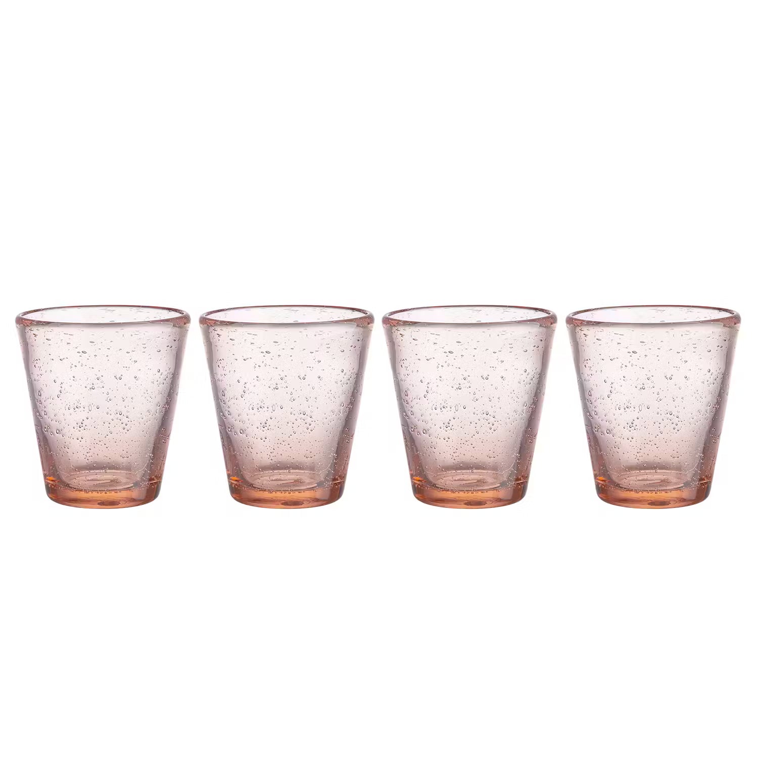 WATER COLOUR Trinkglas 4er-Set - Klarglas - Rosa
