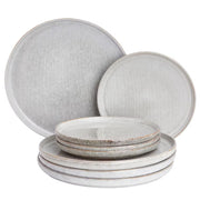 HENLEY Teller-Set 8-tlg. - Steinzeug - Grau