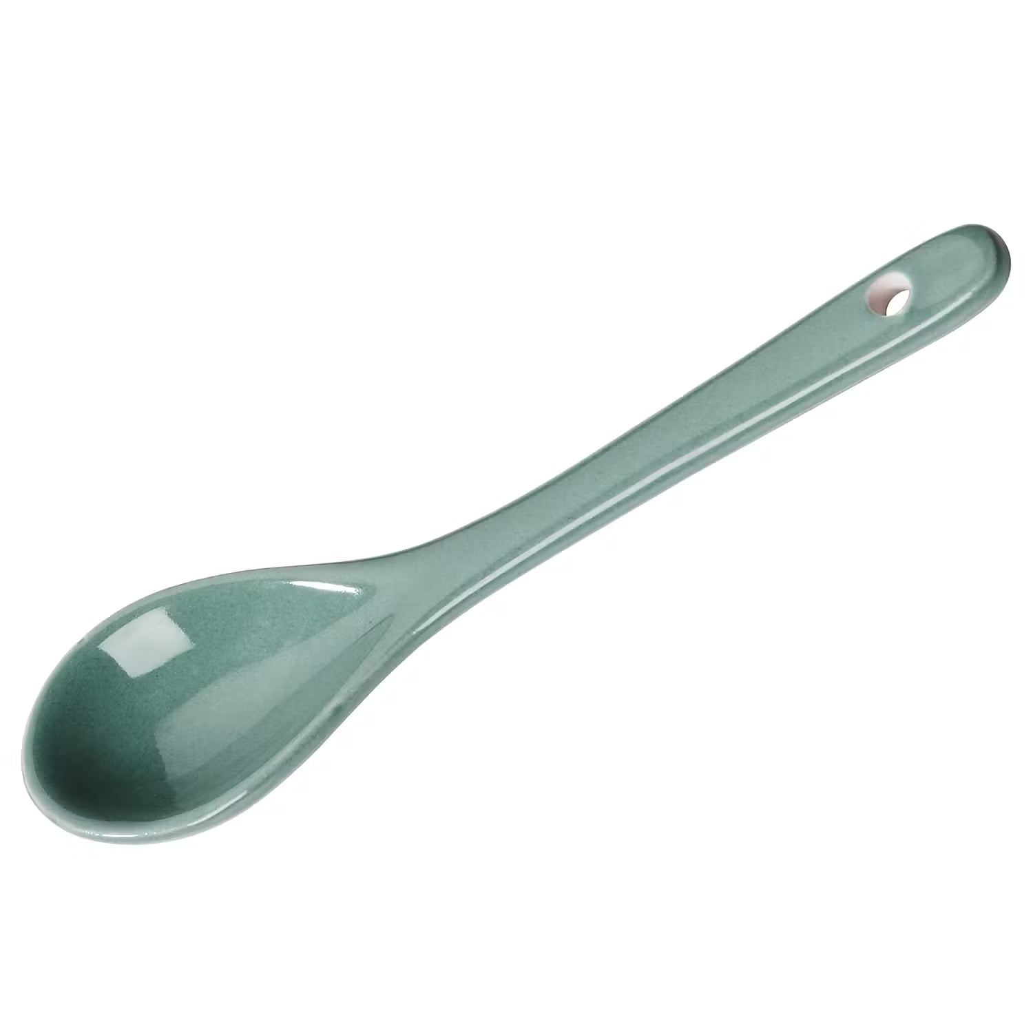 SPHERE Eierlöffel 4er-Set - Steingut - Dunkelgrün