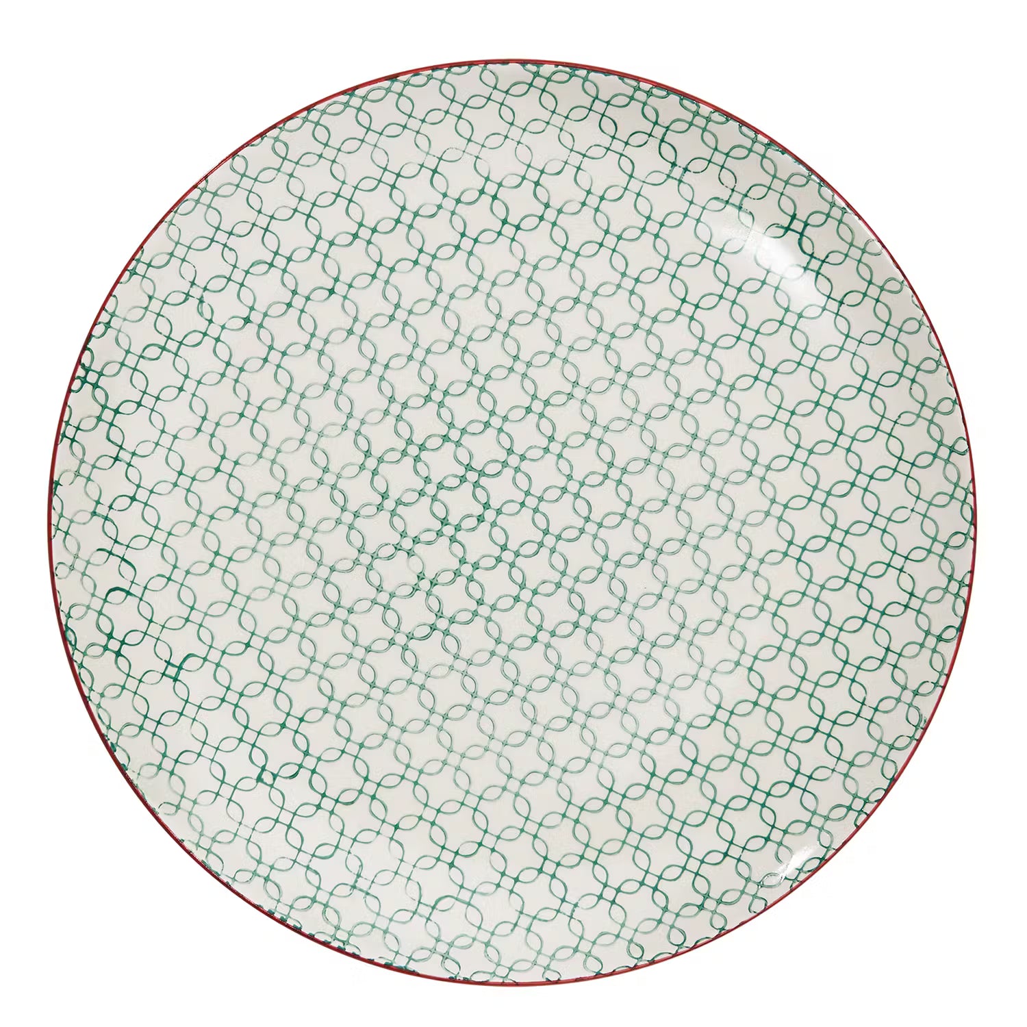 RETRO Essteller 4er-Set - Porzellan