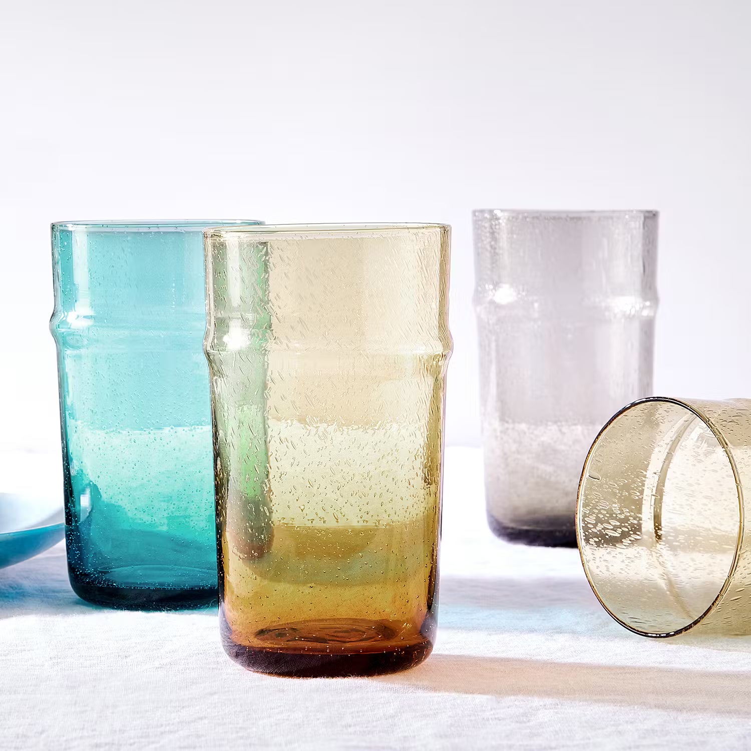 BYRON Trinkglas 6er-Set - Klarglas - Grau
