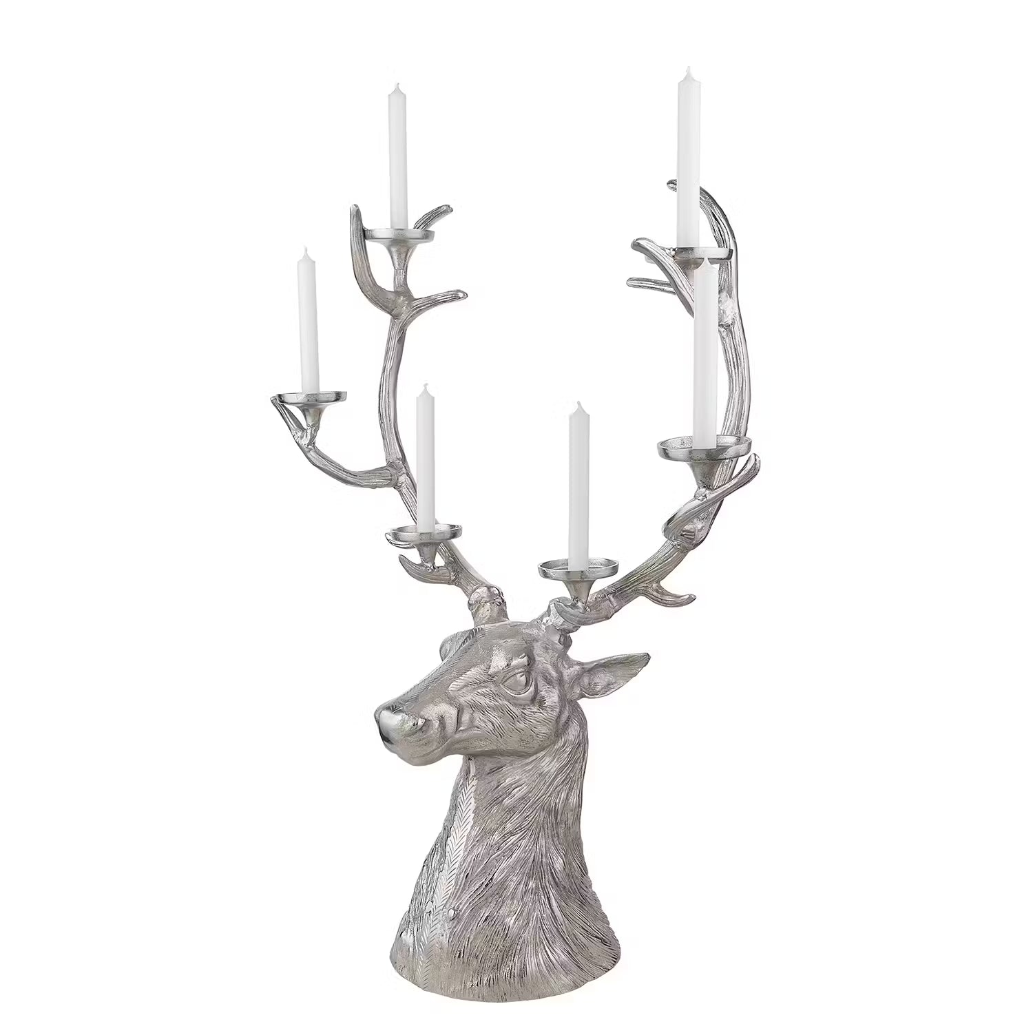 FOREST KING Kerzenhalter - Aluminium - Silber