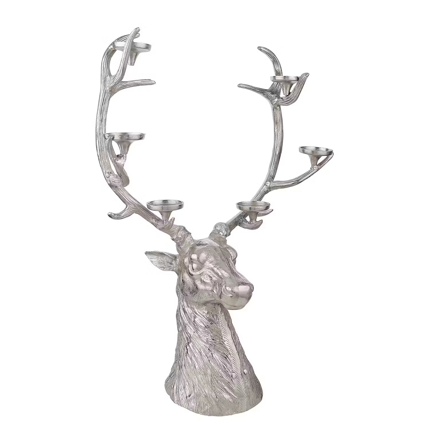 FOREST KING Kerzenhalter - Aluminium - Silber