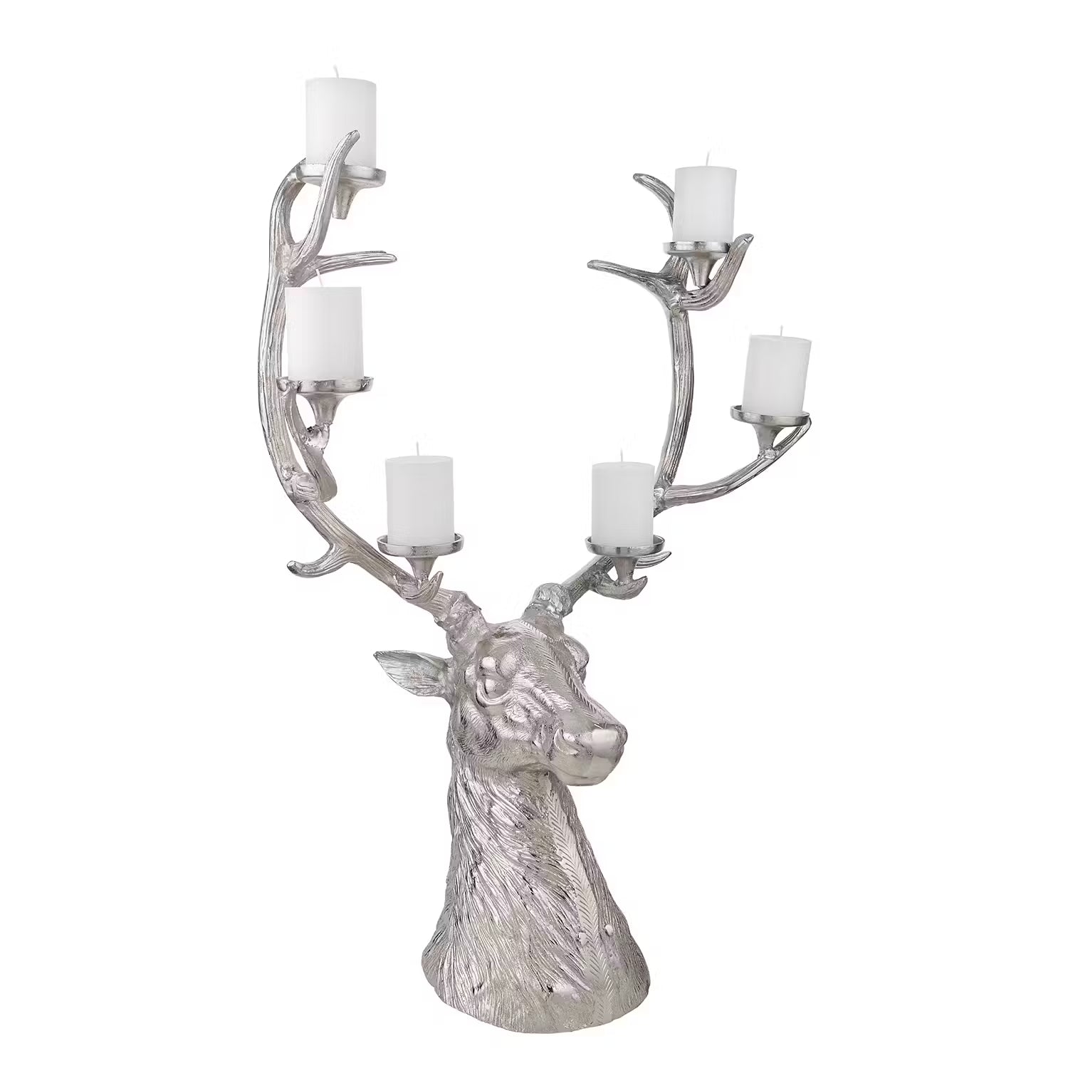 FOREST KING Kerzenhalter - Aluminium - Silber