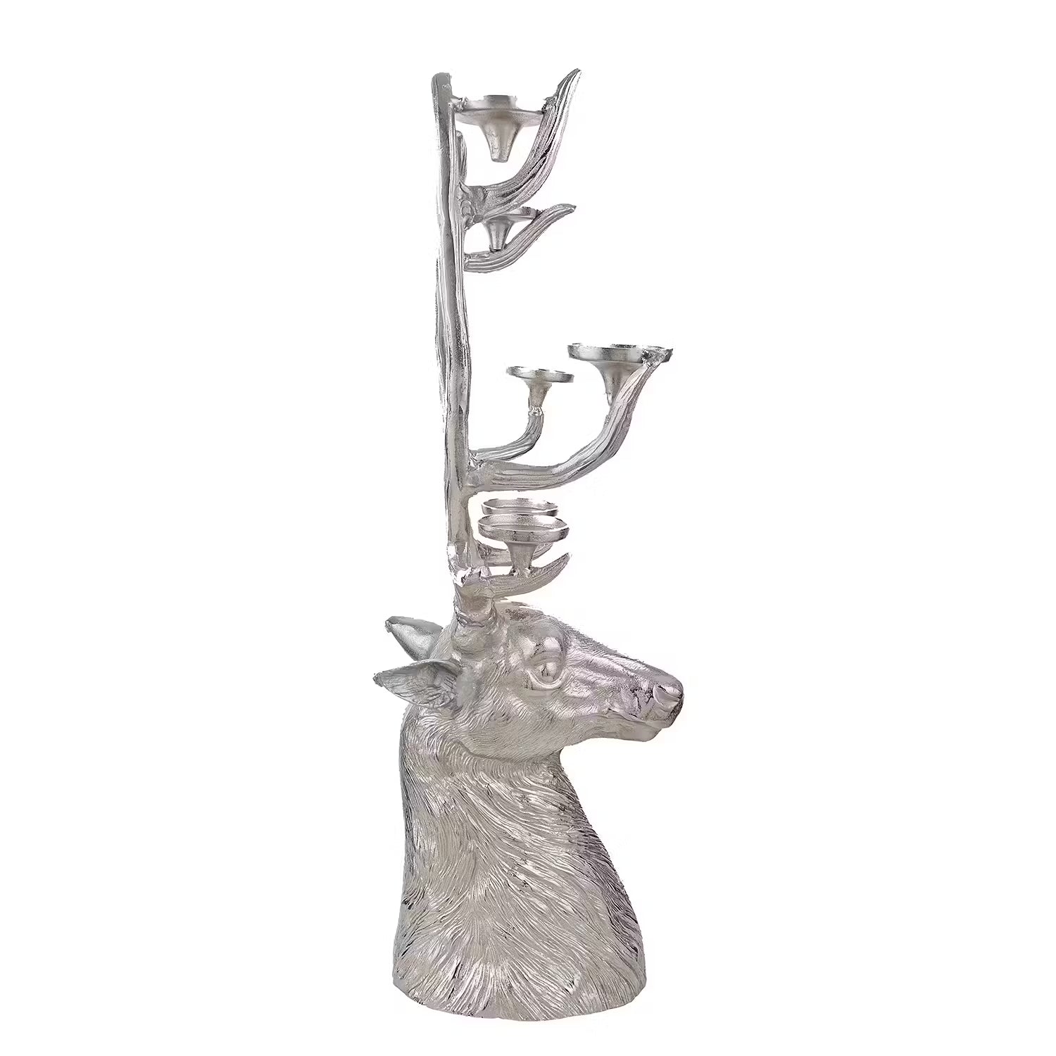 FOREST KING Kerzenhalter - Aluminium - Silber