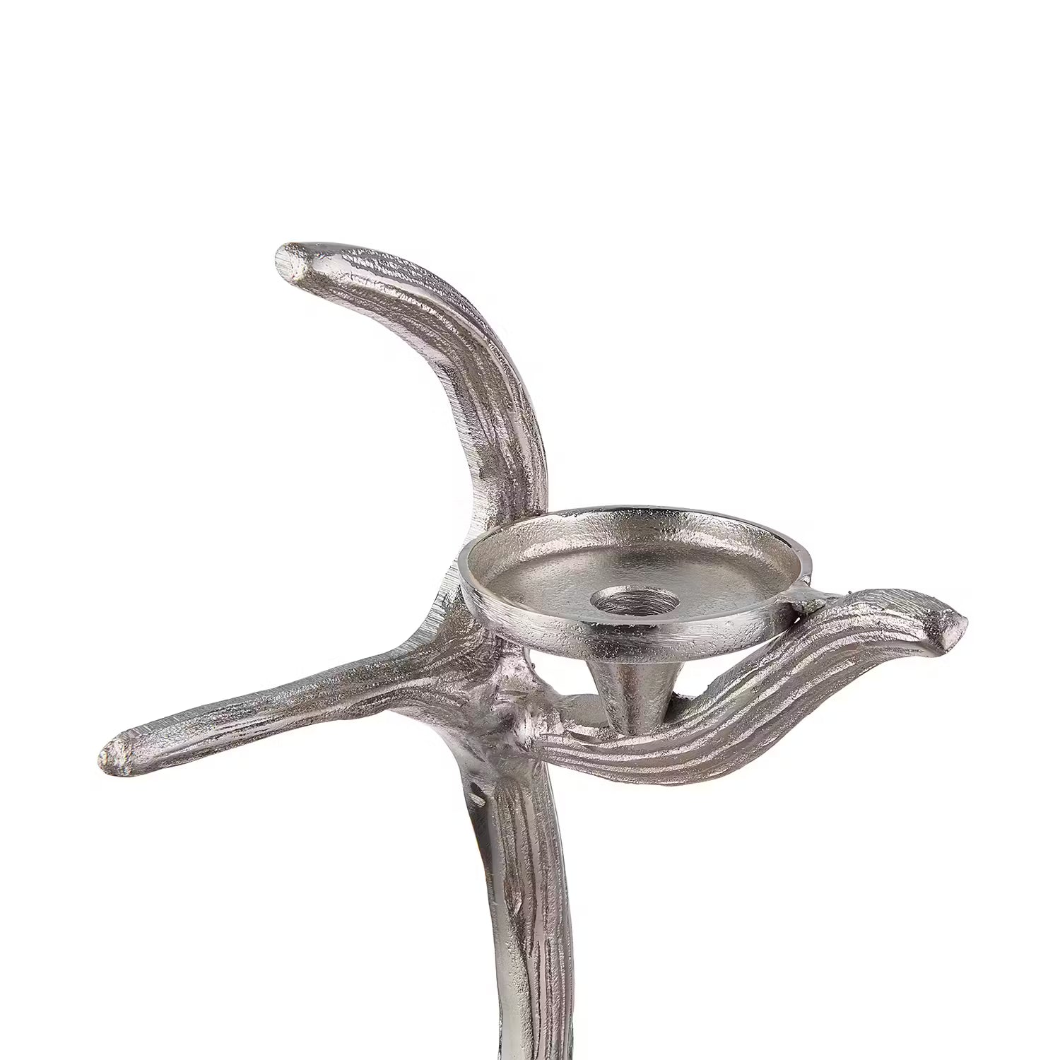 FOREST KING Kerzenhalter - Aluminium - Silber