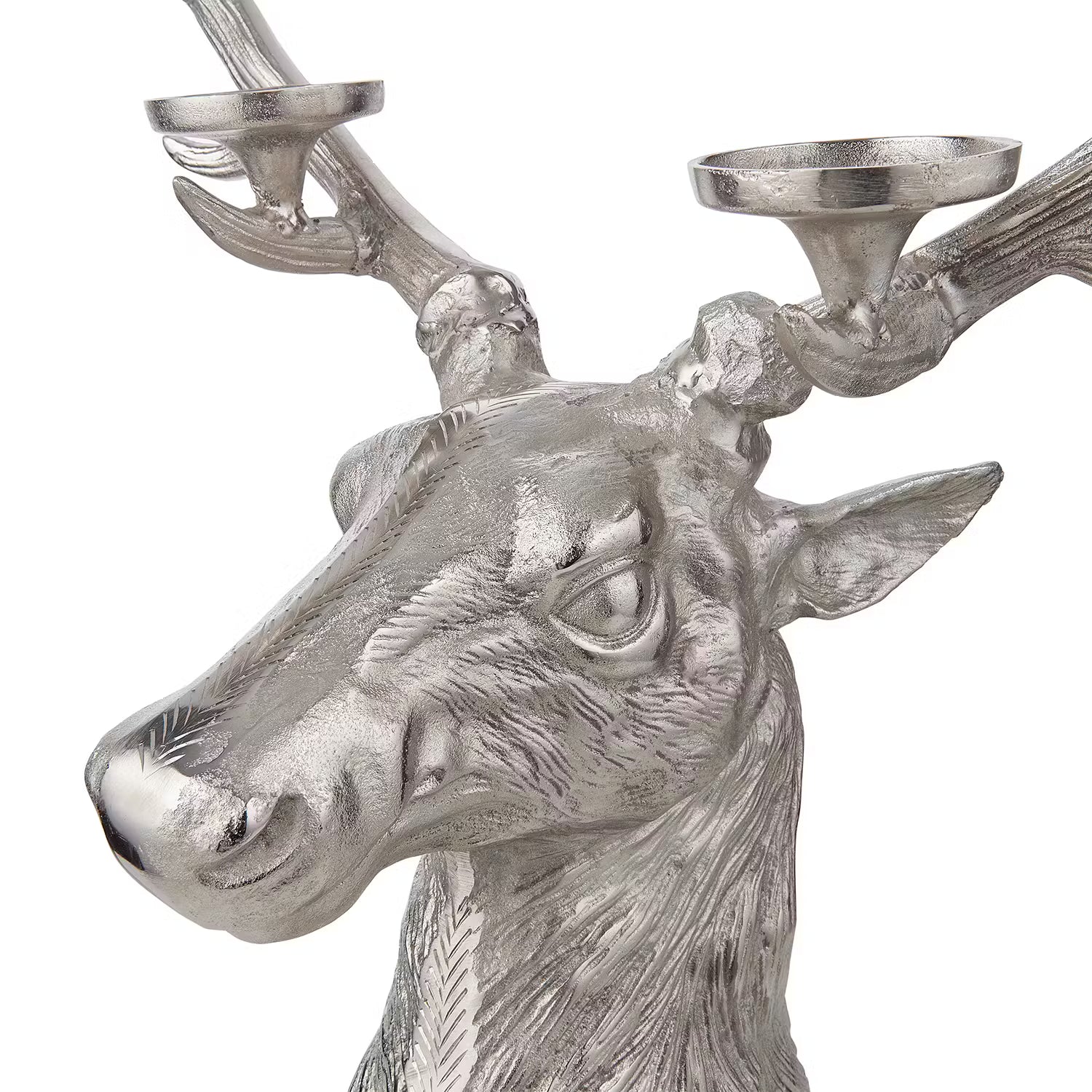 FOREST KING Kerzenhalter - Aluminium - Silber