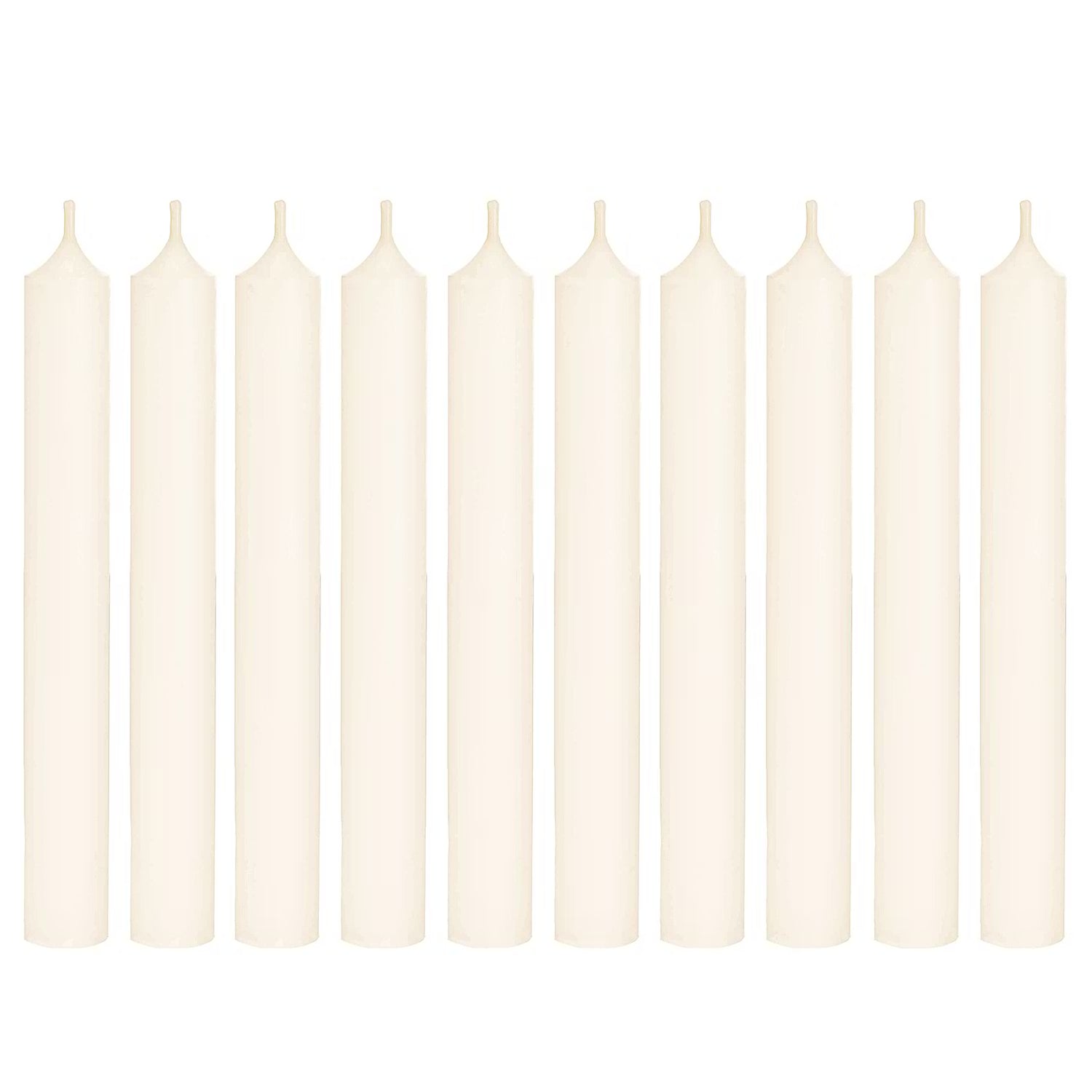RAINBOW Stabkerze 10er-Set - Paraffin - Beige