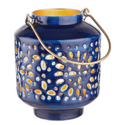 BLUE MAROCCO Laterne - Eisen - Blau