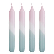 DIP-DYE Stabkerze 4er-Set - Paraffin - Mint