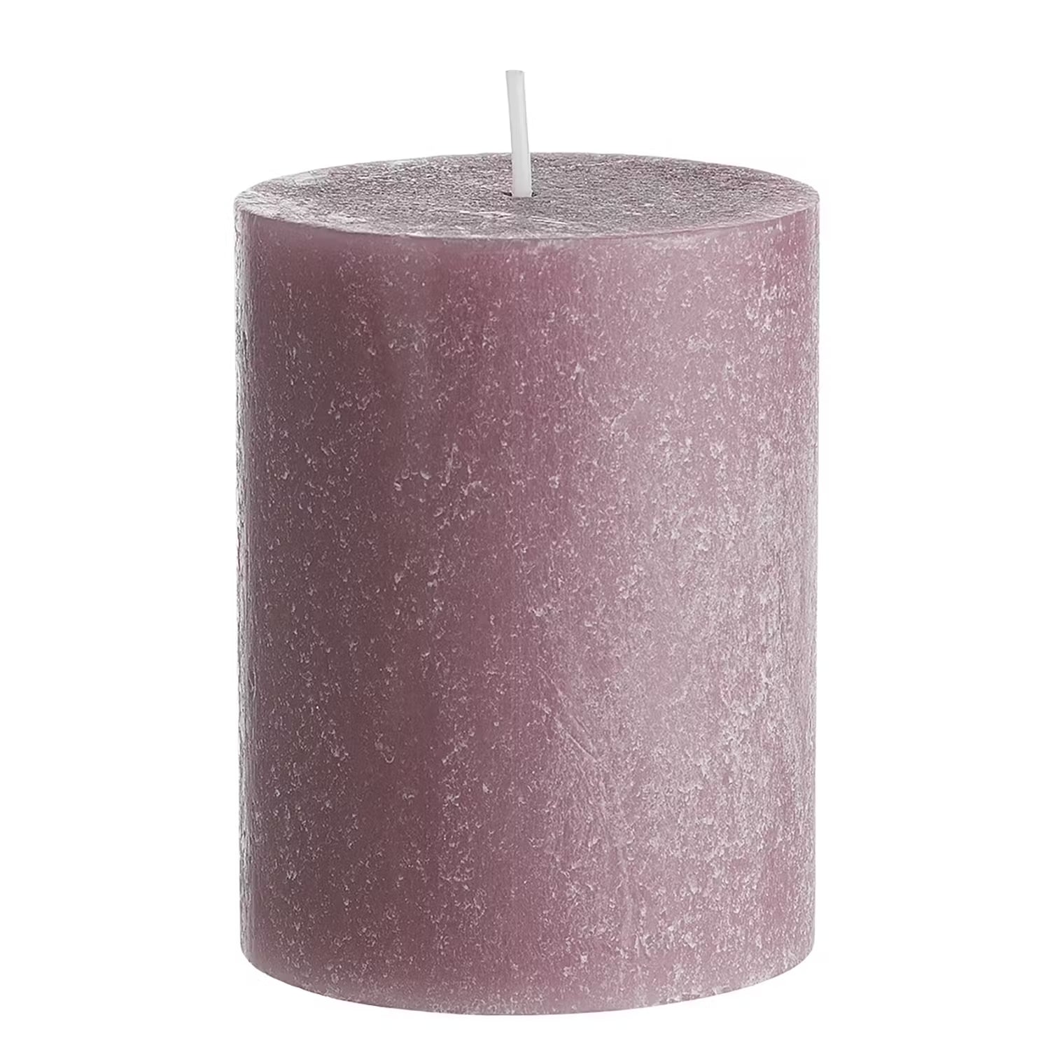 RUSTIC Stumpenkerze 6er-Set - Paraffin - Bordeaux