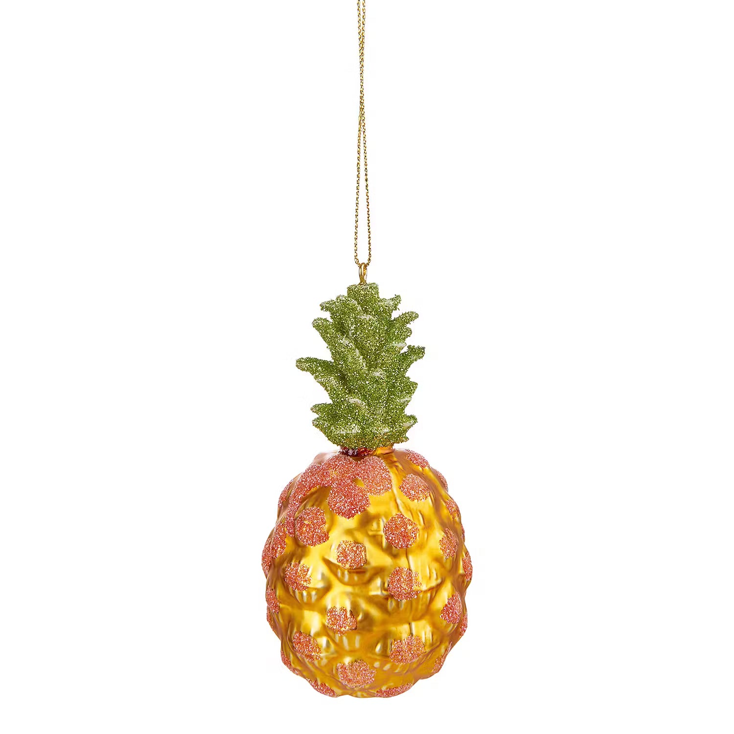 HANG ON Baumanhänger Ananas - Klarglas - Gold