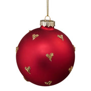 HANG ON Weihnachtskugel goldene Herzchen
