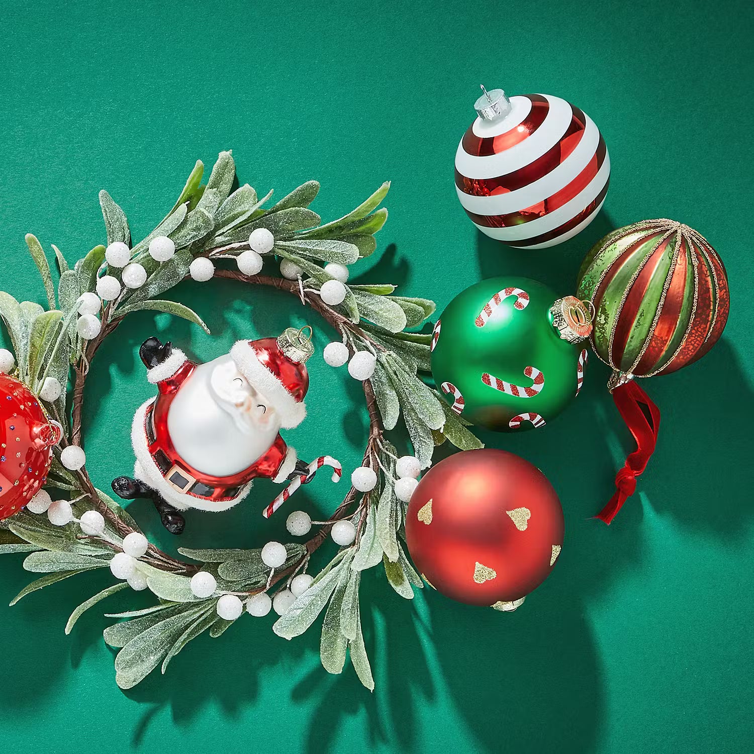 HANG ON Weihnachtskugel goldene Herzchen