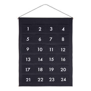 ADVENT Adventskalender - Baumwolle - Schwarz