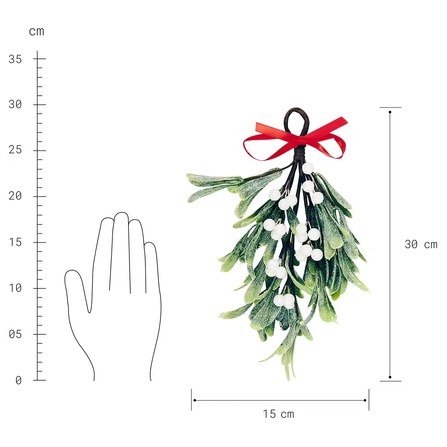 X-MAS Anhänger Mistelzweig