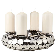 ADVENT Adventskranz - Eisen - Silber