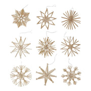 X-MAS Dekoobjekt Strohsterne 27er-Set - Stroh - Natur
