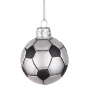 HANG ON Baumhänger Fußball - Klarglas - Schwarz / Weiß