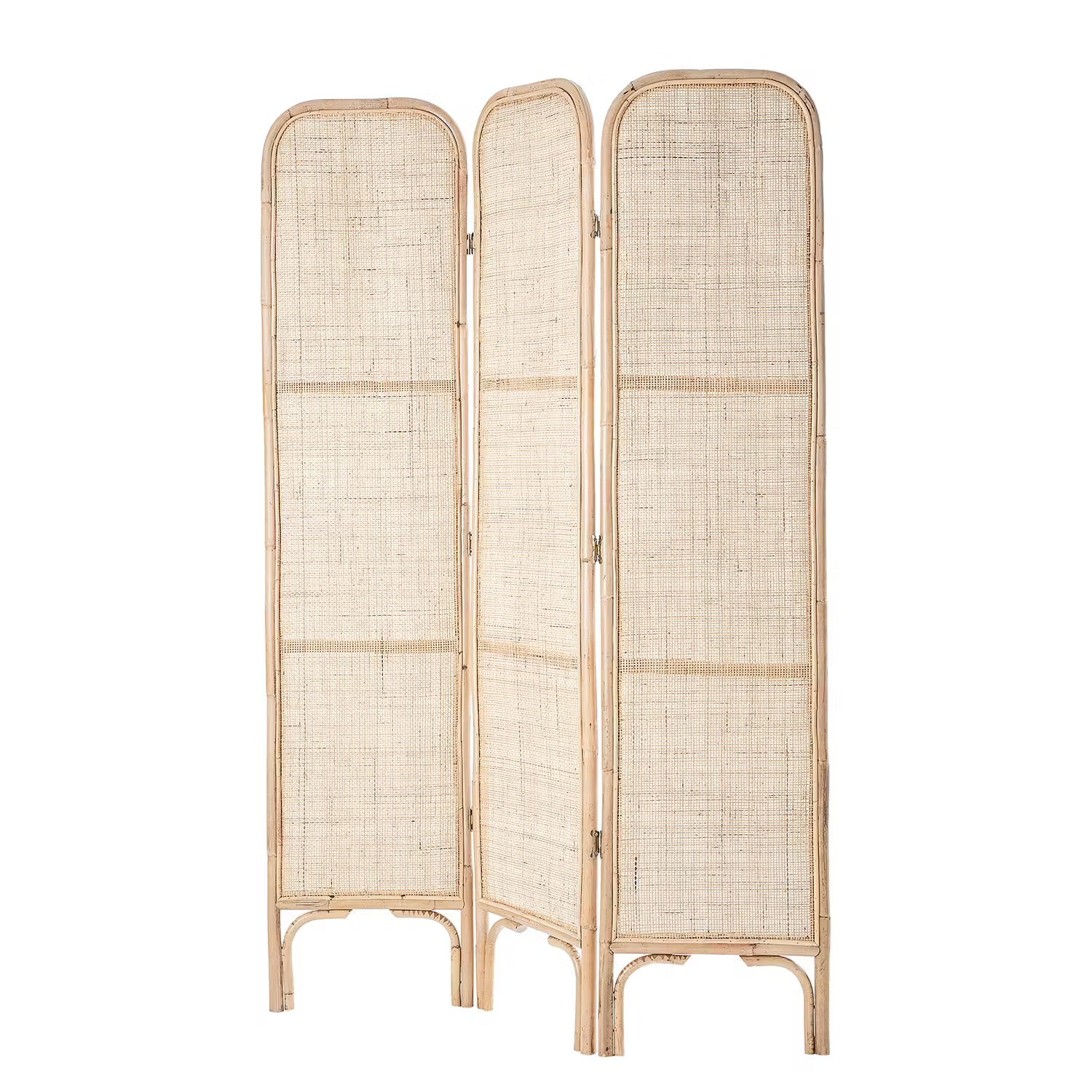 BOHO LOUNGE Paravent - Rattan - Natur