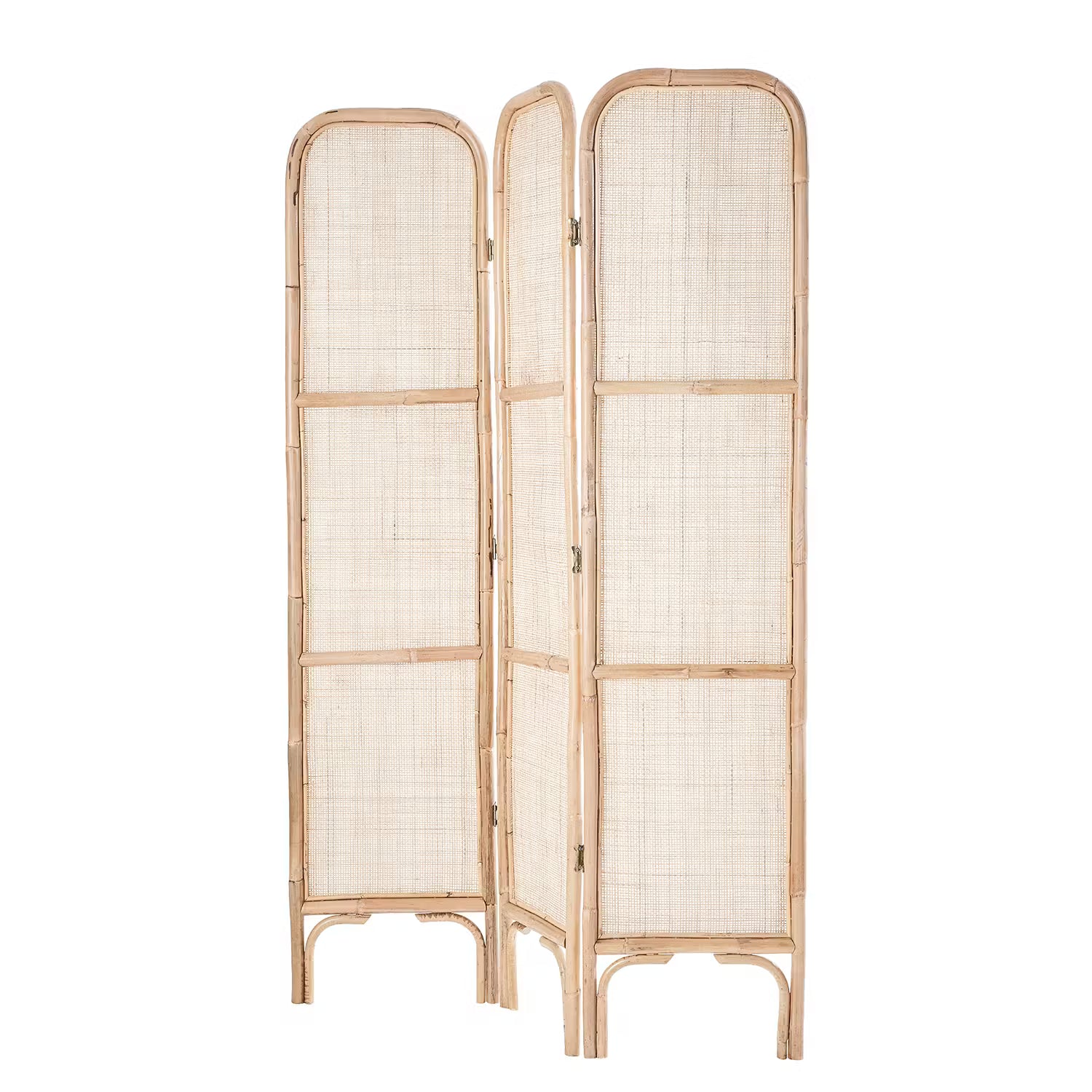 BOHO LOUNGE Paravent - Rattan - Natur