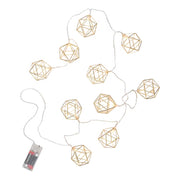 GEOMETRICS LED-Lichterkette - Aluminium / PVC - Gold