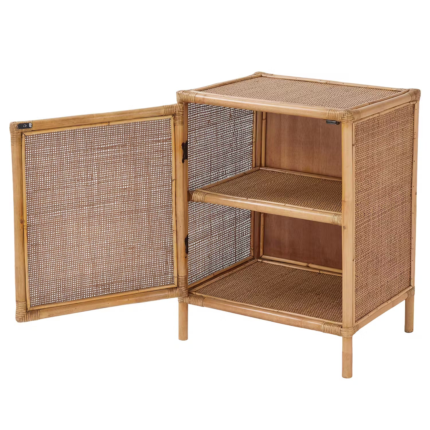 BOHO LOUNGE Nachttisch - Rattan - Natur