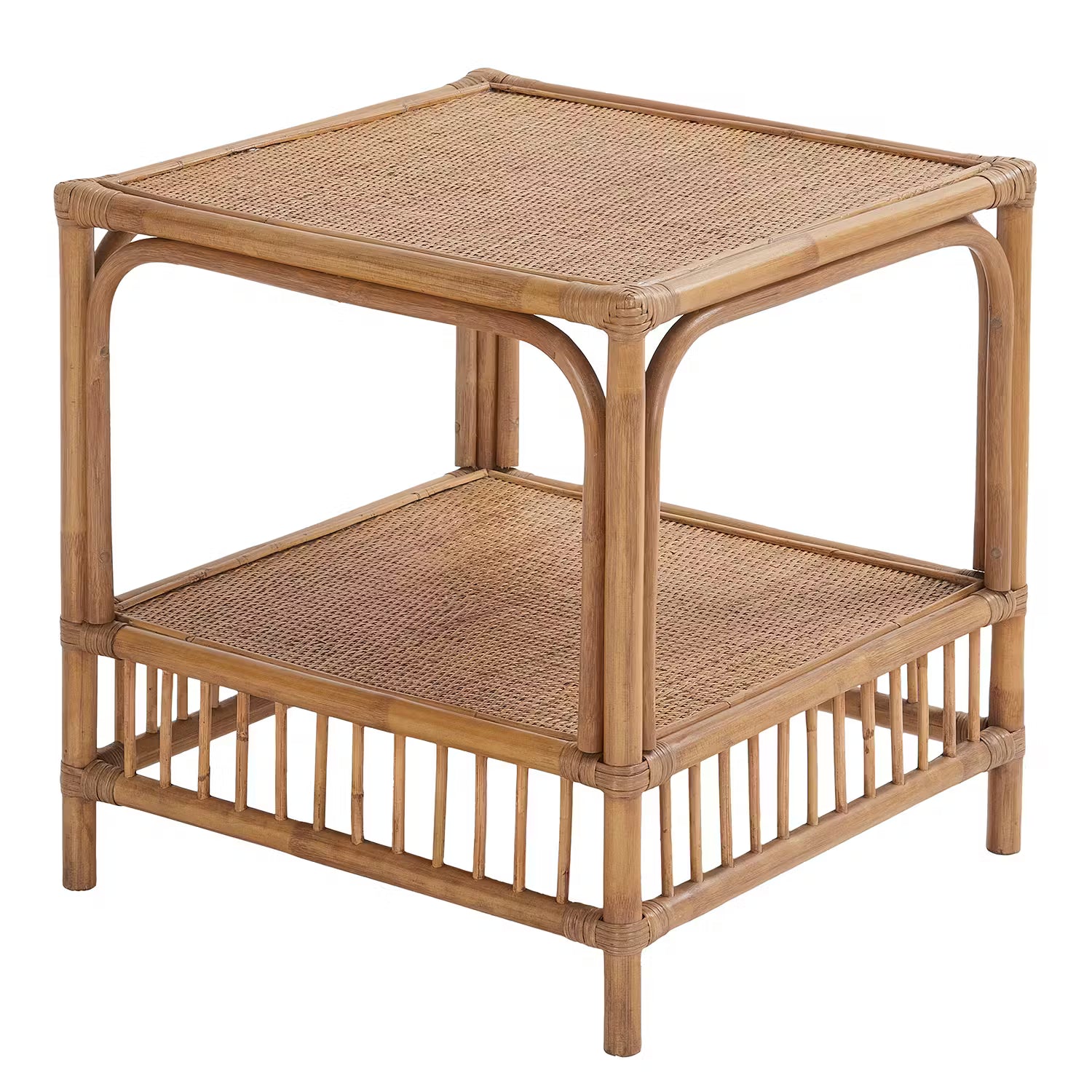 BOHO LOUNGE Couchtisch - Rattan - Natur