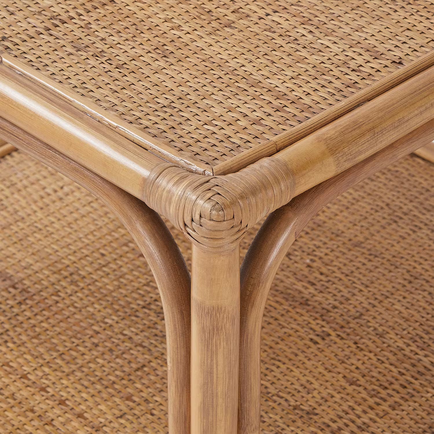 BOHO LOUNGE Couchtisch - Rattan - Natur