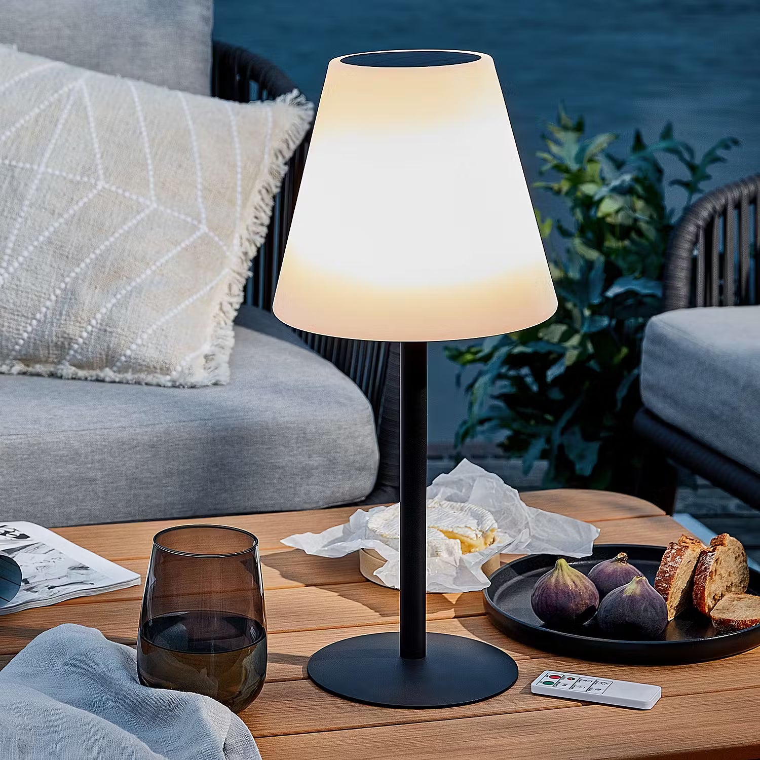 LIGHT UP Outdoor-Tischleuchte - Glas / PVC - 1-flammig
