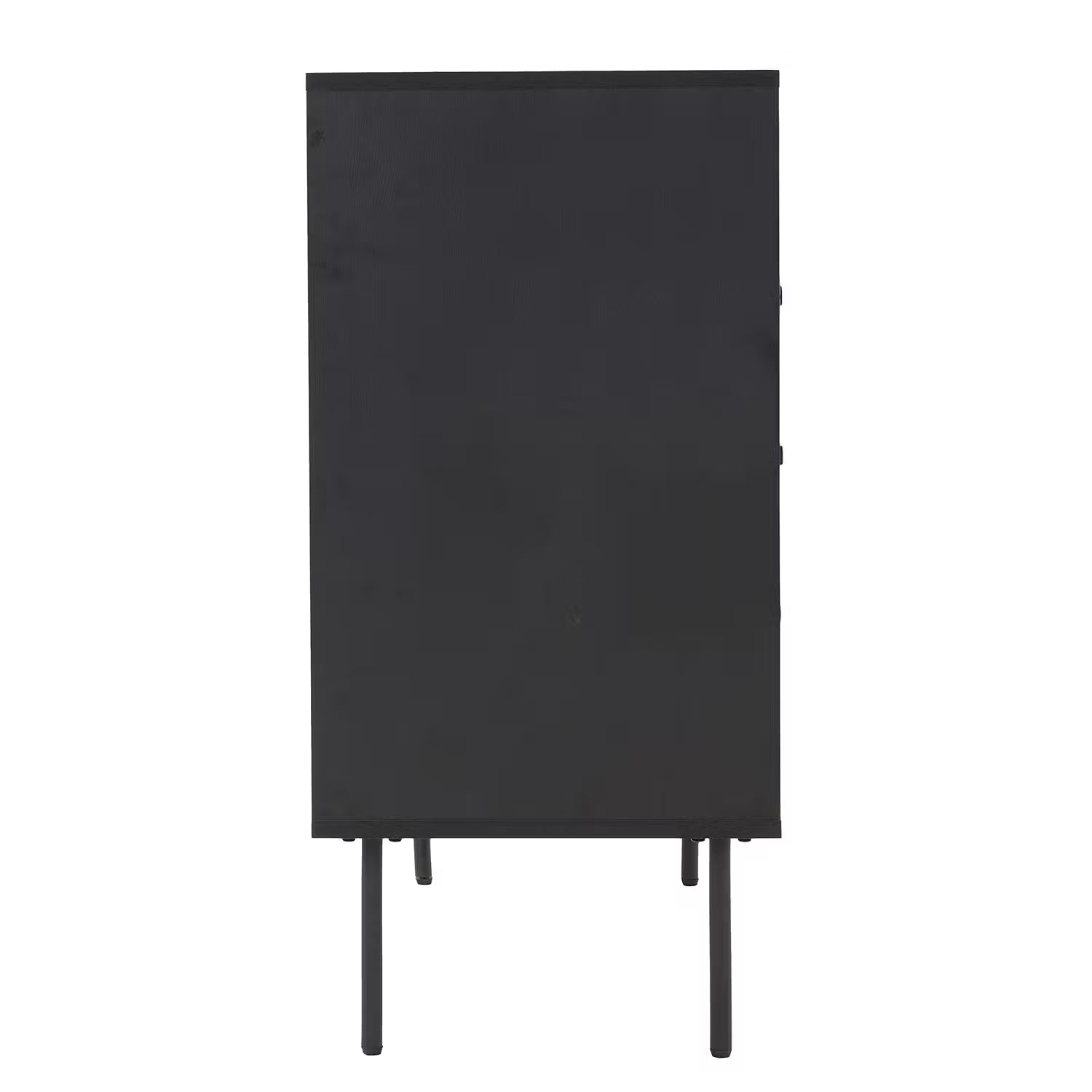 MODERNIST Kommode - Eichenfurnier / Aluminium - Schwarz / Natur