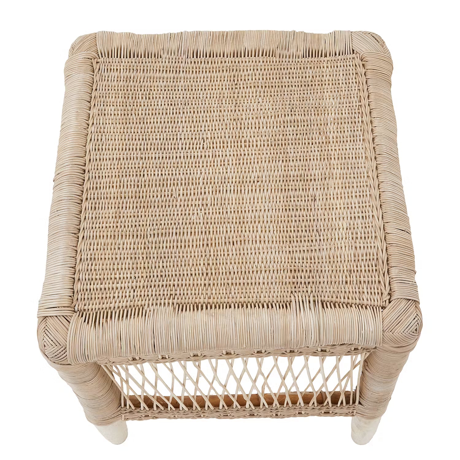 BOHO LOUNGE Hocker - Rattan - Natur