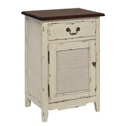 CABOTT COVE Nachttisch - Esche / Paulownia  Creme / Natur