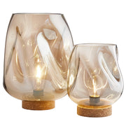 LIGHT ART Tischleuchte 2-tlg. - Glas / PVC - 1-flammig