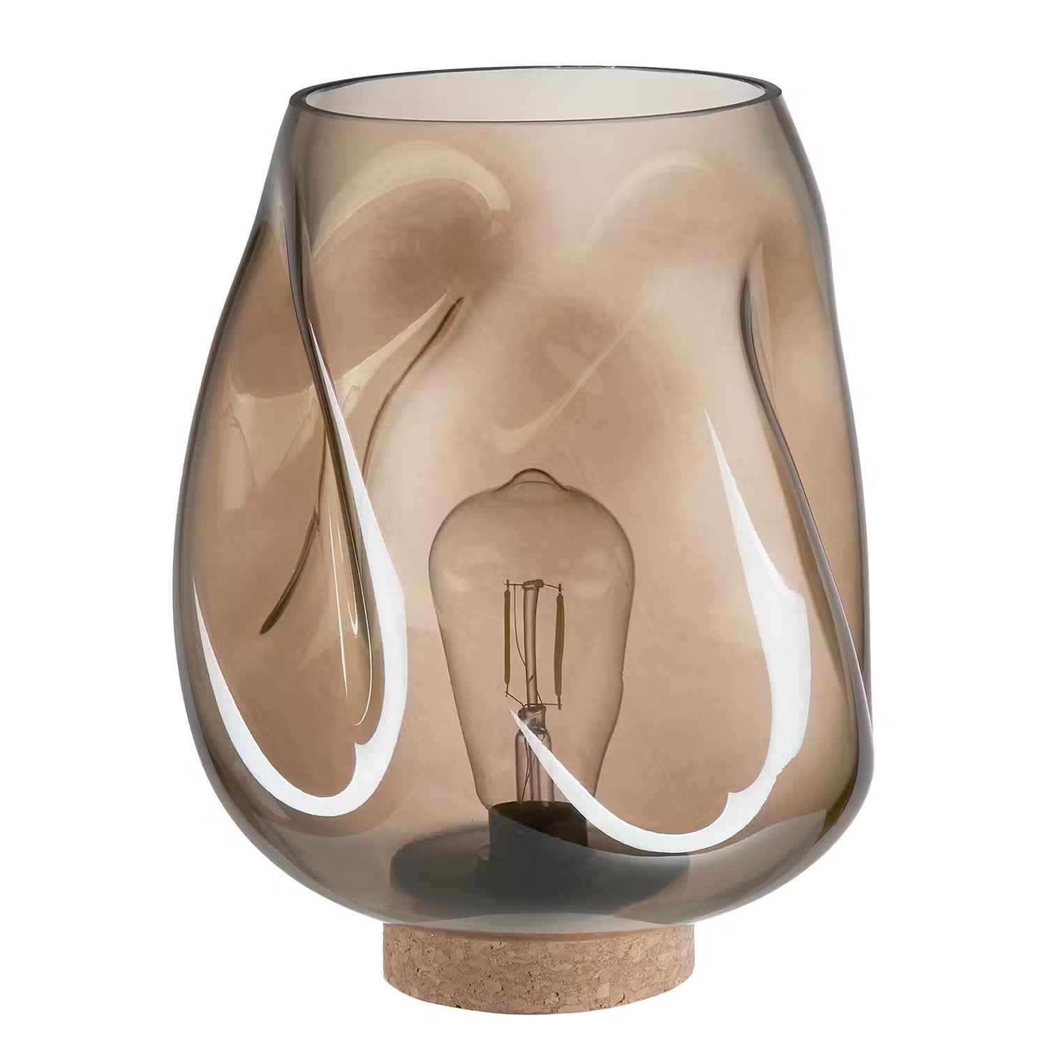 LIGHT ART Tischleuchte 2-tlg. - Glas / PVC - 1-flammig