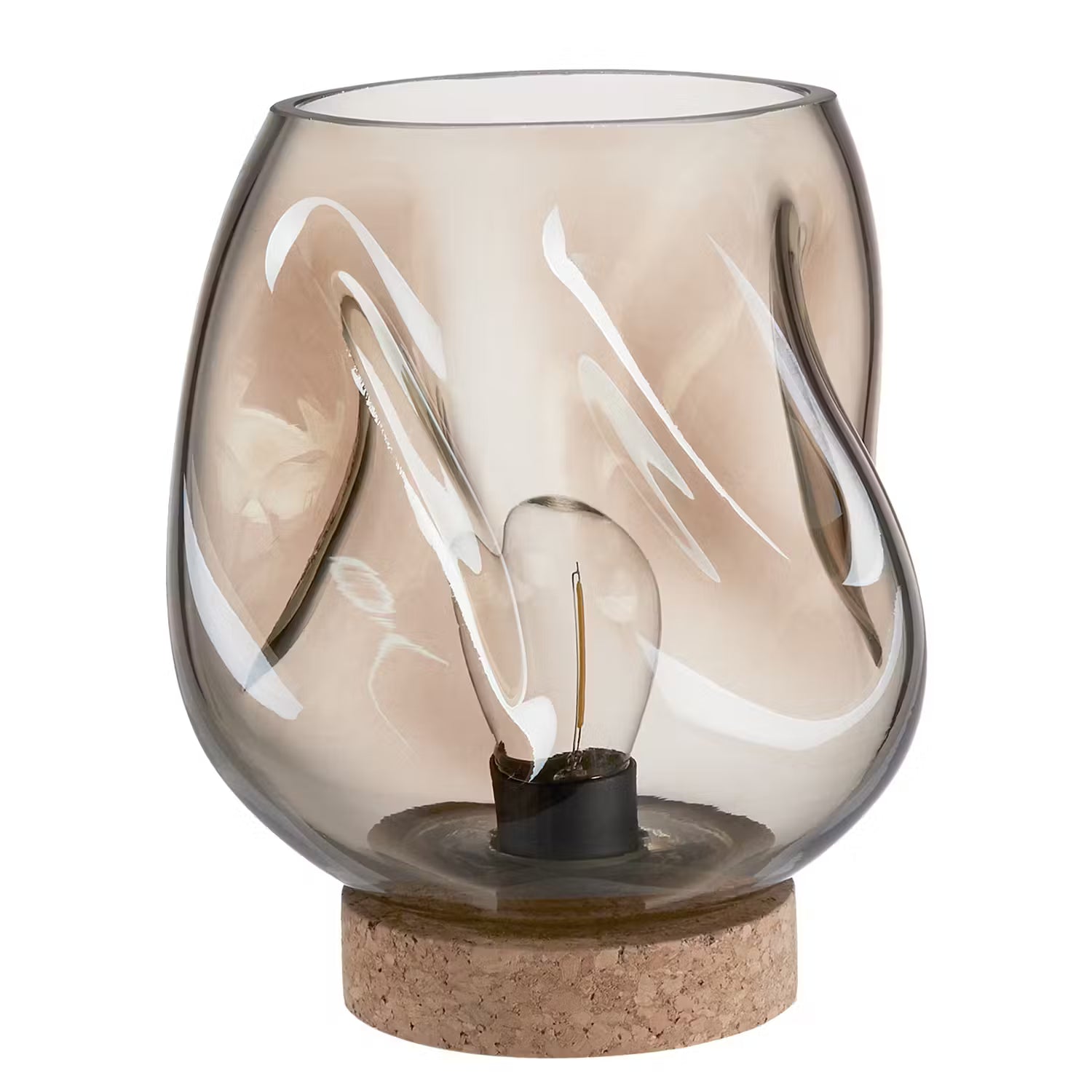 LIGHT ART Tischleuchte 2-tlg. - Glas / PVC - 1-flammig