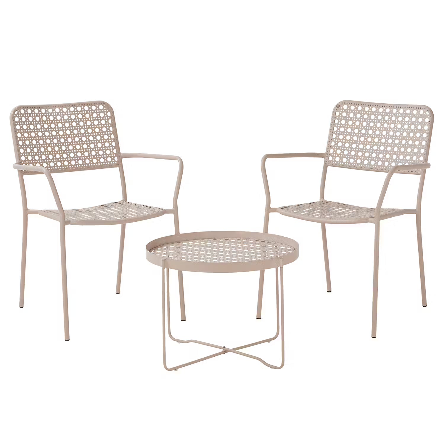 VIENNA CALLING Sitzgruppe 3-tlg. - Stahl - Beige