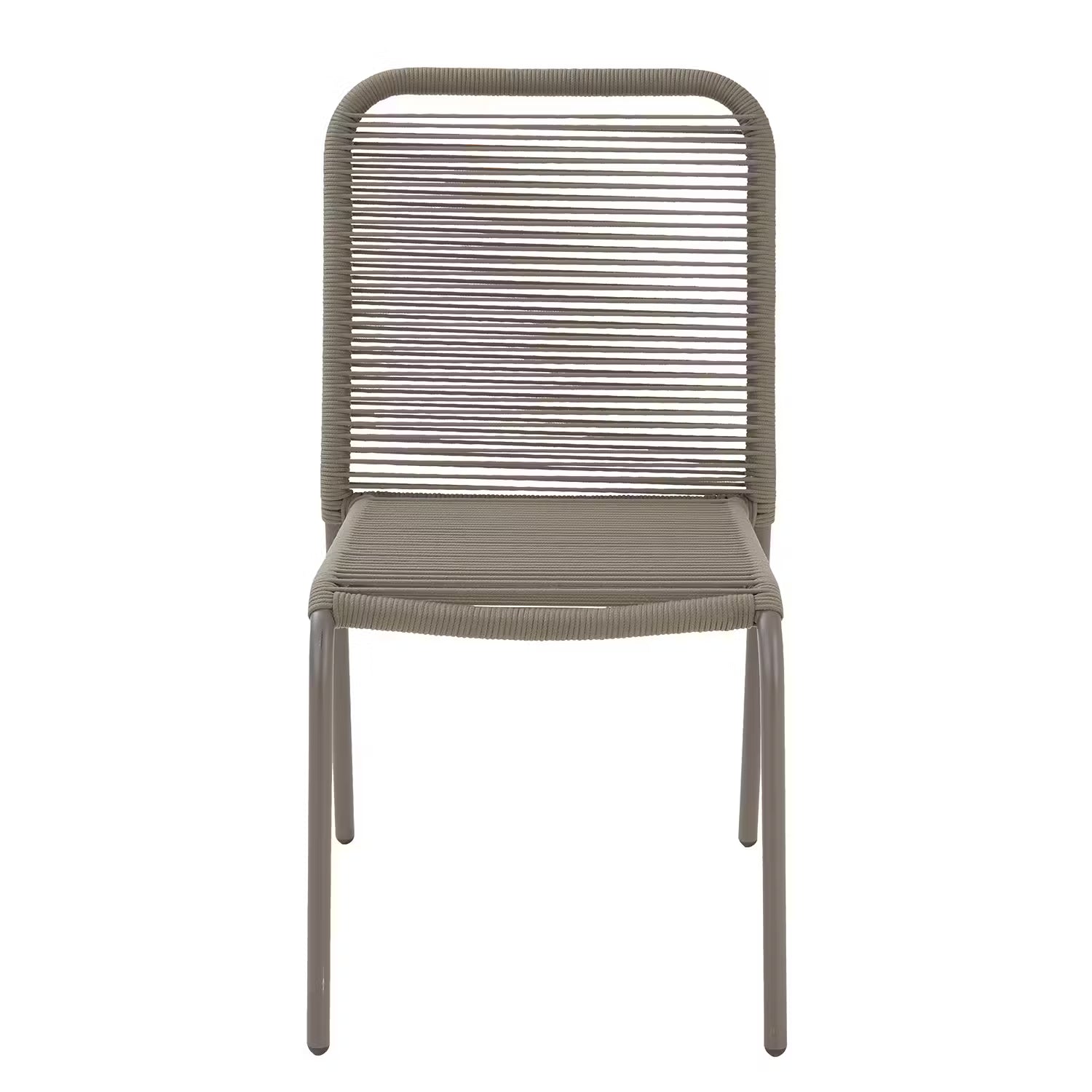 LOOPS Gartenstuhl 2er-Set - Eisen - Taupe
