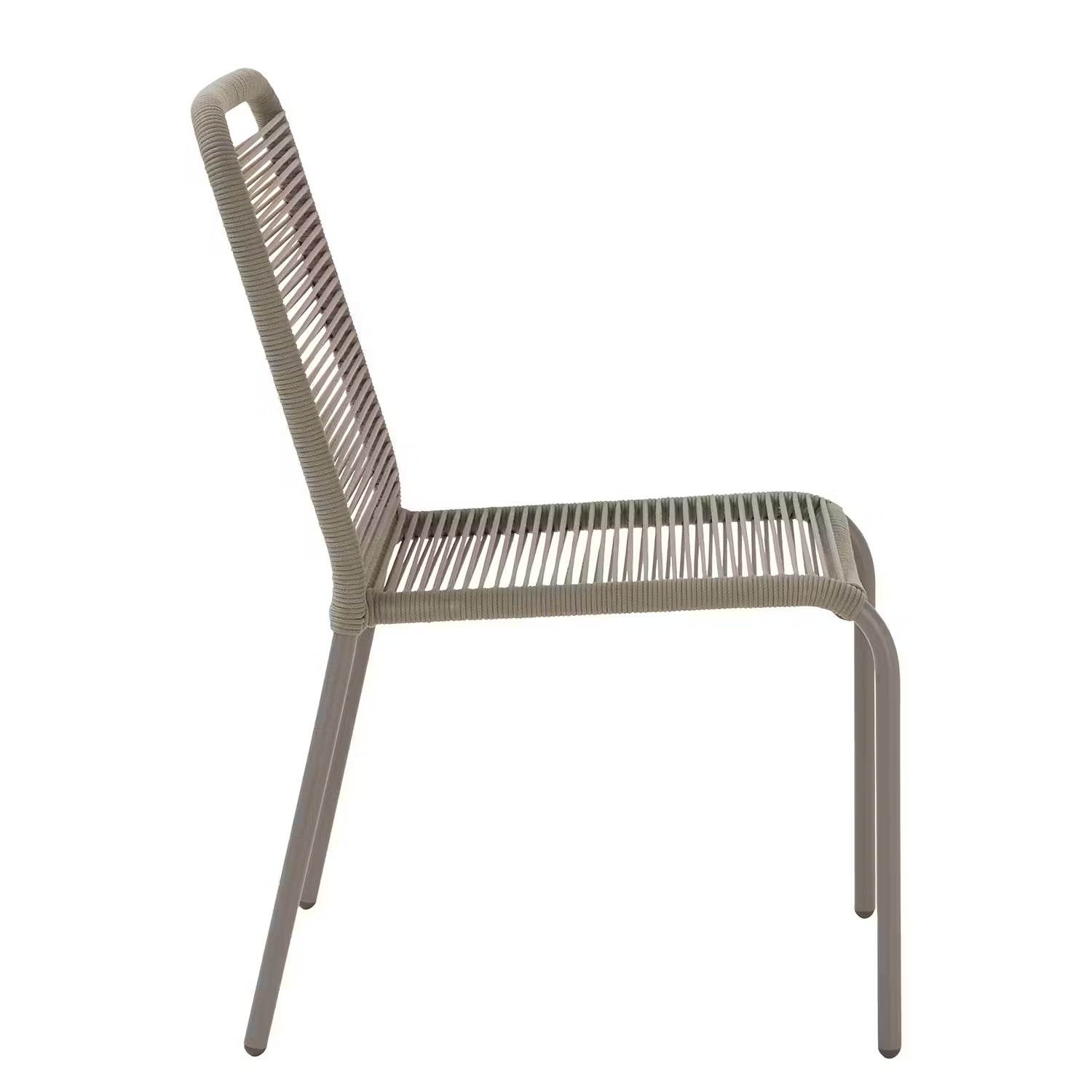 LOOPS Gartenstuhl 2er-Set - Eisen - Taupe