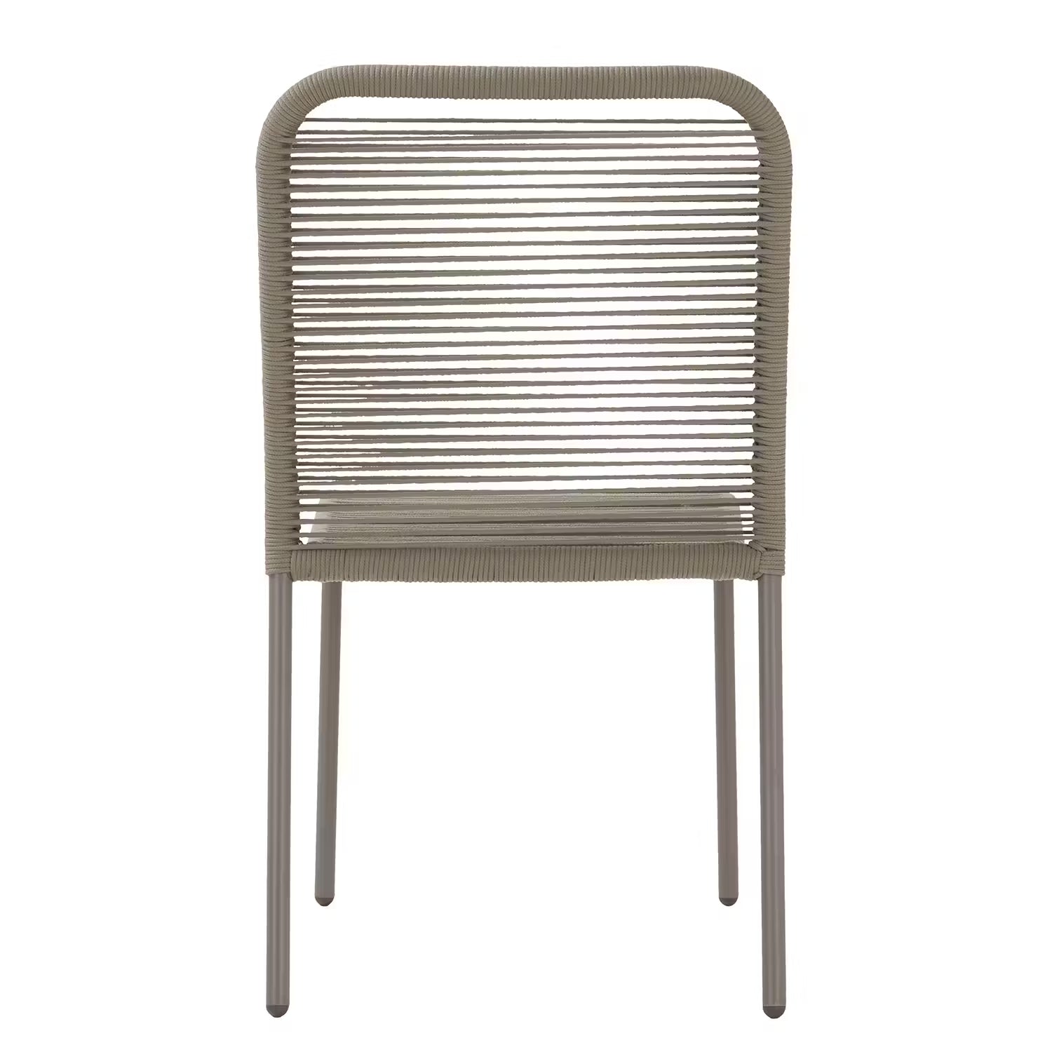 LOOPS Gartenstuhl 2er-Set - Eisen - Taupe
