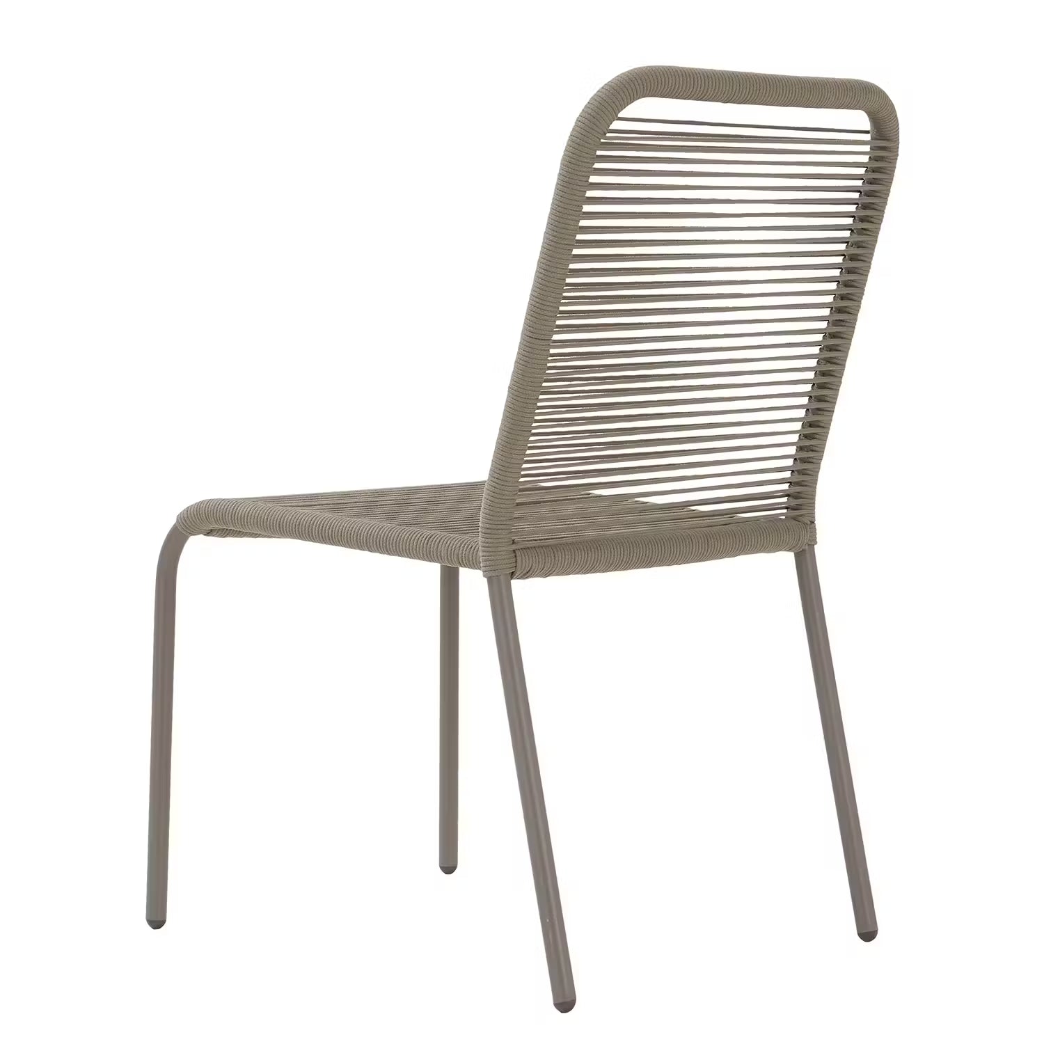 LOOPS Gartenstuhl 2er-Set - Eisen - Taupe