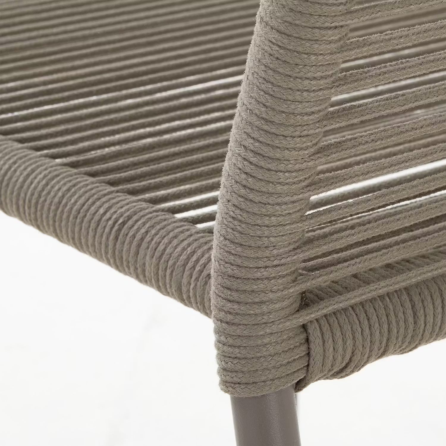 LOOPS Gartenstuhl 2er-Set - Eisen - Taupe