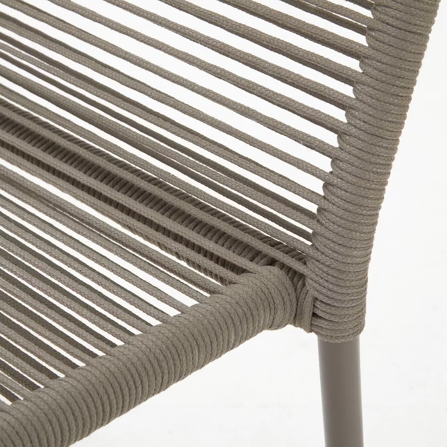 LOOPS Gartenstuhl 2er-Set - Eisen - Taupe
