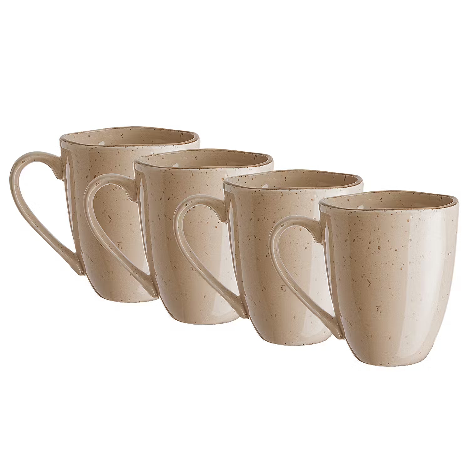 FINCA Tasse 4er-Set - Porzellan - Beige