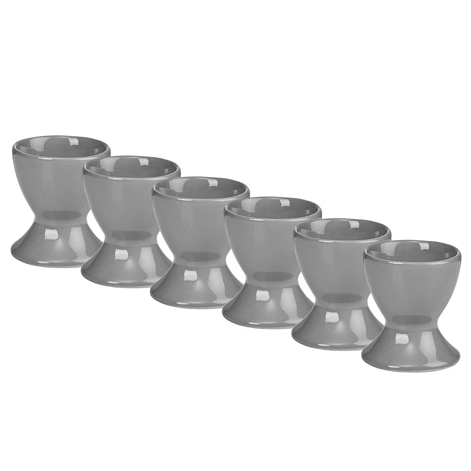 SPHERE Eierbecher 6er-Set - Steinzeug - Grau