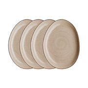 FINCA Platzteller 4er-Set - Porzellan - Beige