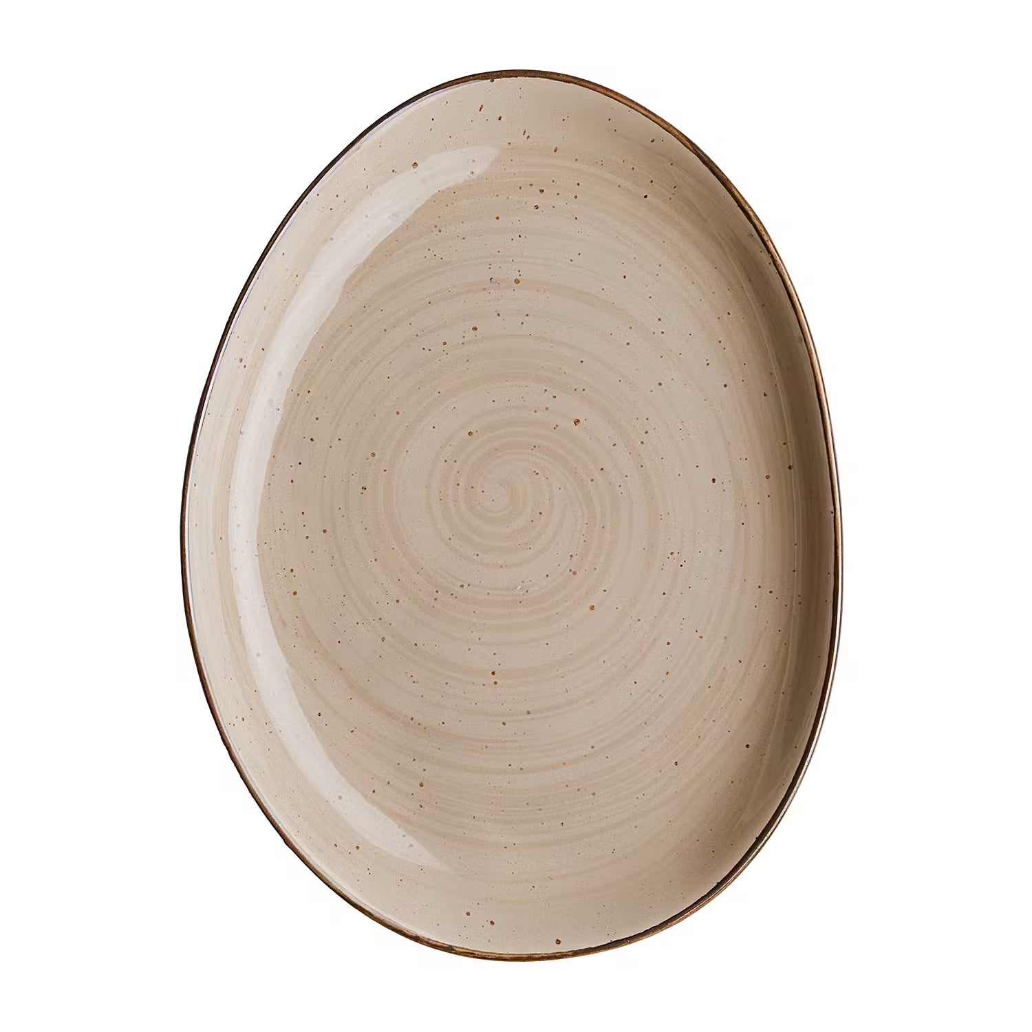 FINCA Platzteller 4er-Set - Porzellan - Beige