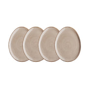 FINCA Frühstücksteller 4er-Set - Porzellan - Beige