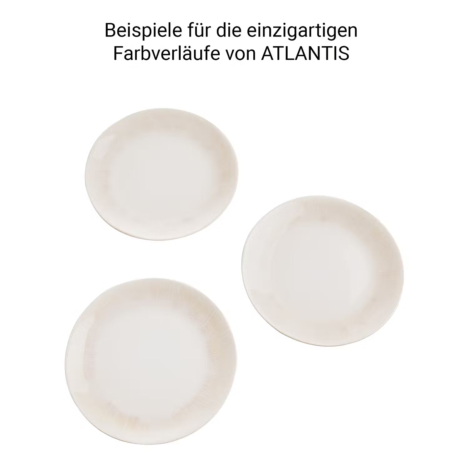 ATLANTIS Geschirr-Set 12-tlg. - Steinzeug - Beige
